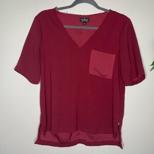 TopShop Short Sleeve Frayed Top